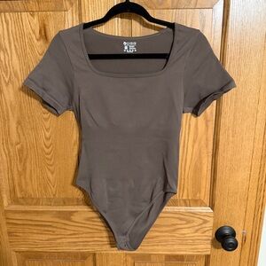 OQQ Elegant Brown Bodysuit for Women